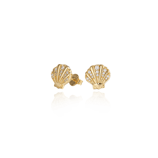 Seashell Studs (Patient) - Gold