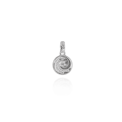 Ocean Wave Coin Pendant Charm (Confident)