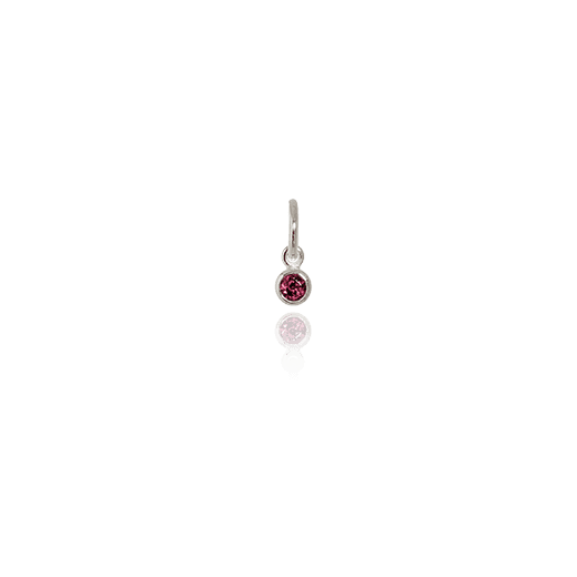 July Pendant Charm (Rhodolite)